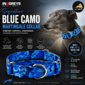 In2Greys Signature Blue Camo Martingale Collar