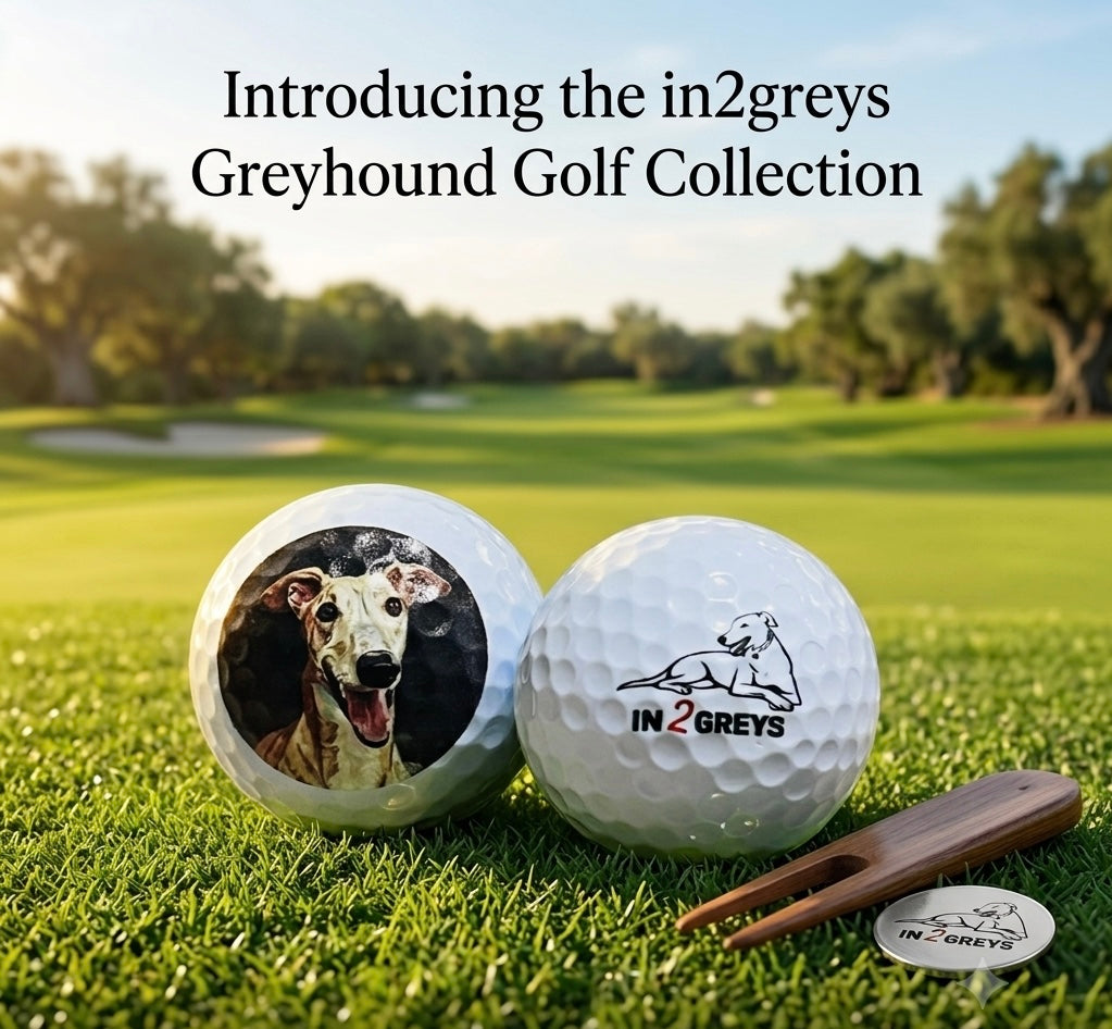 in2greys Greyhound Golf Balls 3-Pack – Custom Printed Novelty Golf Gift