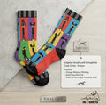 in2greys Greyhound Semaphore Graphic Crew Socks